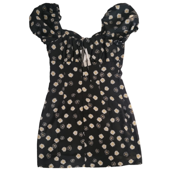 BP Nordstrom brand Ditsy Floral Tie Front Mini dress S - Picture 7 of 8